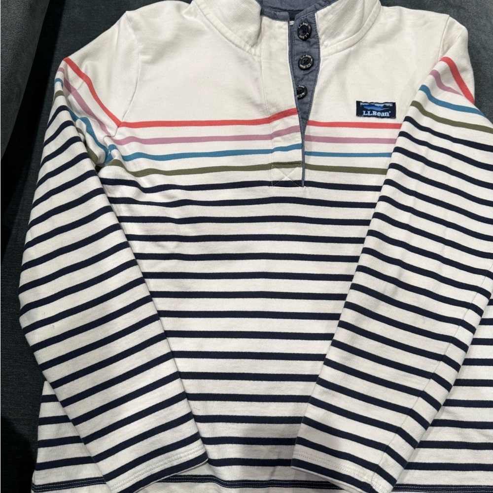 L.L. Bean Blue and White Shirt